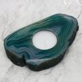 Turquoise/Green Agate Tealight Candle Holder ~134x82mm