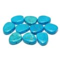 Turquoise Howlite Drilled Tumble Stone