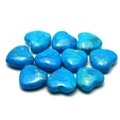 Turquoise Howlite Mini Crystal Heart - 25mm