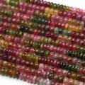 Watermelon Tourmaline Crystal Beads - 5mm Roundel