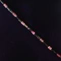 Watermelon Tourmaline Crystal Beads - 8mm Tube