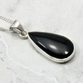 Whitby Jet 925 Silver Pendant ~25mm
