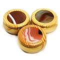 Wooden Jewel Box ~ Carnelian, Medium
