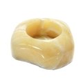 Yellow Calcite Shallow Tealight Candle Holder