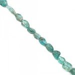 Blue Apatite Crystal Beads - 5-10mm Tumble Stone