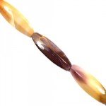 Mookaite Crystal Beads - 45mm Long Olive