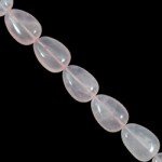 Rose Quartz Crystal Beads - 25mm Madagascan Drop