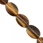 Tiger Eye Crystal Beads - 35mm Twist Oval