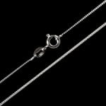 925 Silver Chain - Flat Curb, Fine Gauge