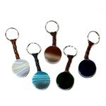 Agate Barrel Keyrings - Assorted