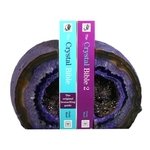 Agate Bookends ~15cm  Purple