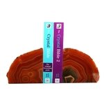 Agate Bookends ~20cm  Natural Brown/Red