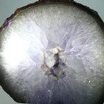Free-standing Polished Agate - Purple ~11cm