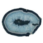 Agate Slice - blue with crystal centre ~ 340mm