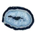 Agate Slice - Blue with crystal centre ~ 310mm