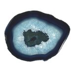 Agate Slice - Banded brown with crystal centre ~ 230mm