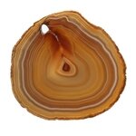 Agate Slice - Banded Honey/grey ~ 160mm