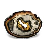 Agate Slice - Multi-colour with crystal centre ~ 195mm