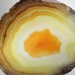 Agate Slice - Natural/Gold  ~158mm