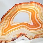 Agate Slice - Natural/Red ~140mm