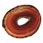 Agate Slice -  Red/Brown ~120mm