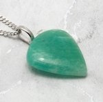 Amazonite Gemstone Pendant  ~26mm