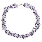 Amethyst & Quartz Necklace with Clasp