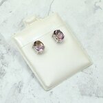 Ametrine 925 Silver Faceted Stud Earrings ~8mm
