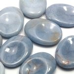 Angelite Thumb Stone ~40mm