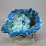 Aqua Aura Quartz Geode ~80x52mm