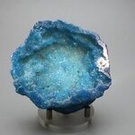 Aqua Aura Quartz Geode ~80x70mm