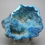 Aqua Aura Quartz Geode ~86x74mm
