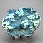 Aqua Aura Quartz Geode ~87x68mm