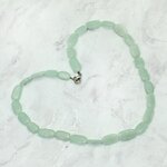 Aquamarine Gemstone Necklace with clasp - 17 inches