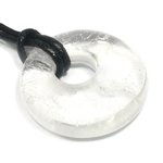 Aquarius Birthstone Necklace - Quartz Donut