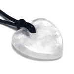 Aquarius Birthstone Necklace - Quartz Heart