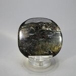Arfvedsonite Polished Flat Tumblestone ~52mm