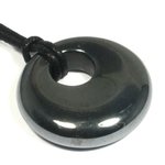 Aries Birthstone Necklace - Hematite Donut