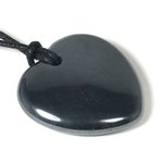 Aries Birthstone Necklace - Hematite Heart