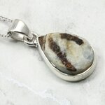 Astrophyllite 925 Silver Pendant ~18mm