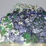 Azurite & Malachite Polished Slice ~63mm