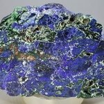 Azurite & Malachite Polished Slice ~70mm