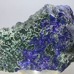 Azurite & Malachite Polished Slice ~83mm