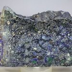 Azurite & Malachite Polished Slice ~95mm