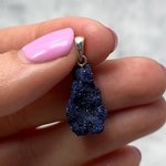 Azurite Healing Crystal Pendant ~22mm