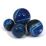 Banded Agate Sphere ~ Blue