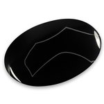 Banded Black Agate Palm Stone