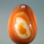 Banded Carnelian Crystal Egg ~48mm