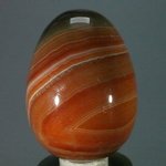BEAUTIFUL Banded Carnelian Crystal Egg ~48mm