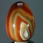 Banded Carnelian Crystal Egg ~48mm